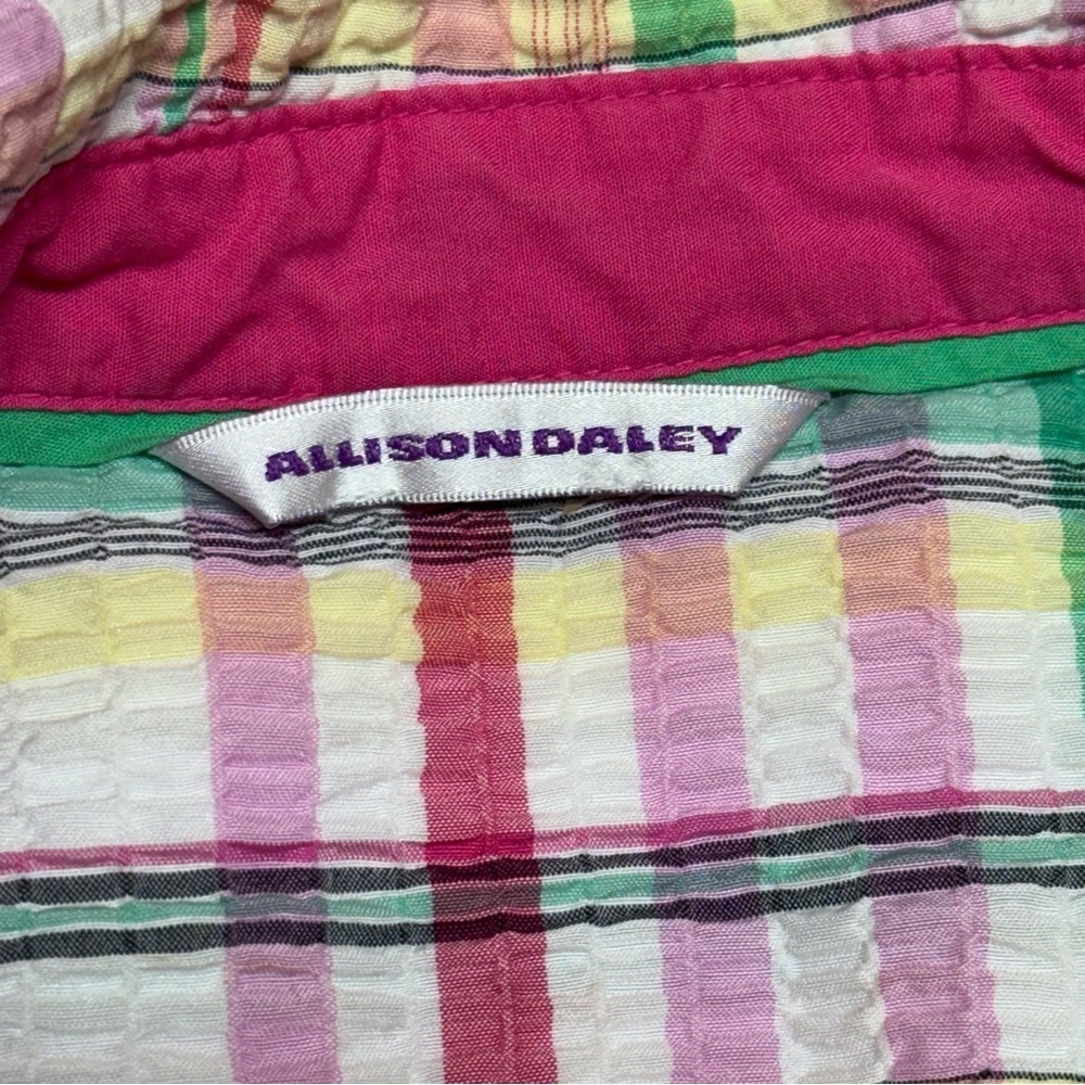 Allison Daley Multicolor Plaid Blouse - Picture 10 of 10